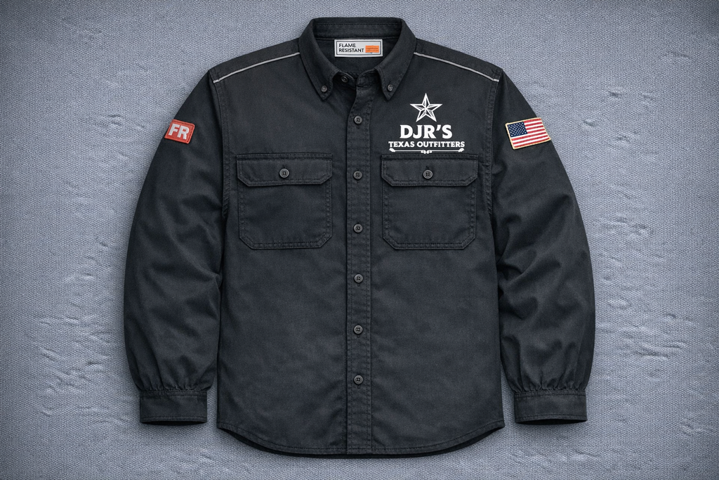 Coming Soon- DJR’S Texas Outfitters Flame‑Resistant (FR)